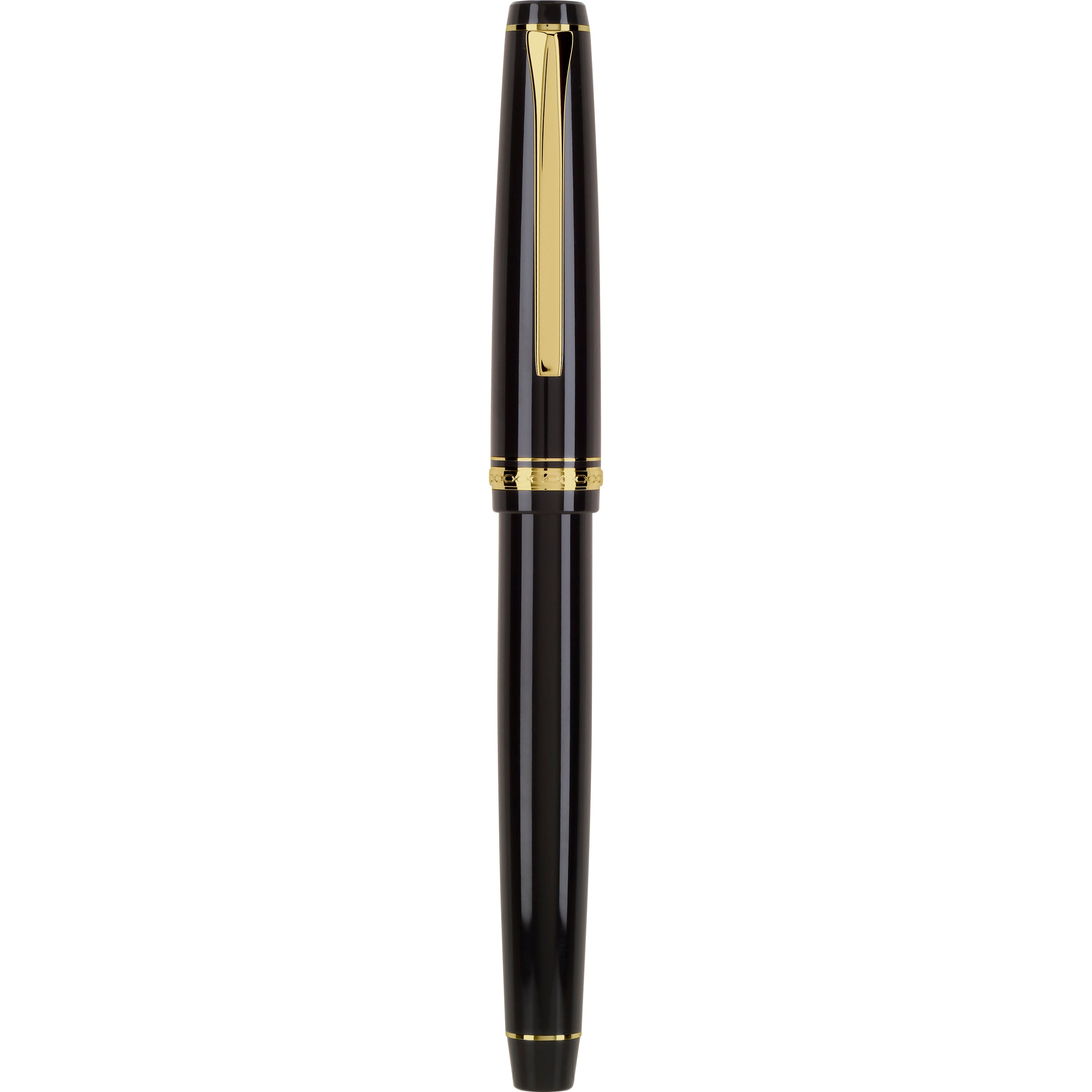 Pilot Falcon Fountain Pen - Black with Gold Trim – Atlas Stationers