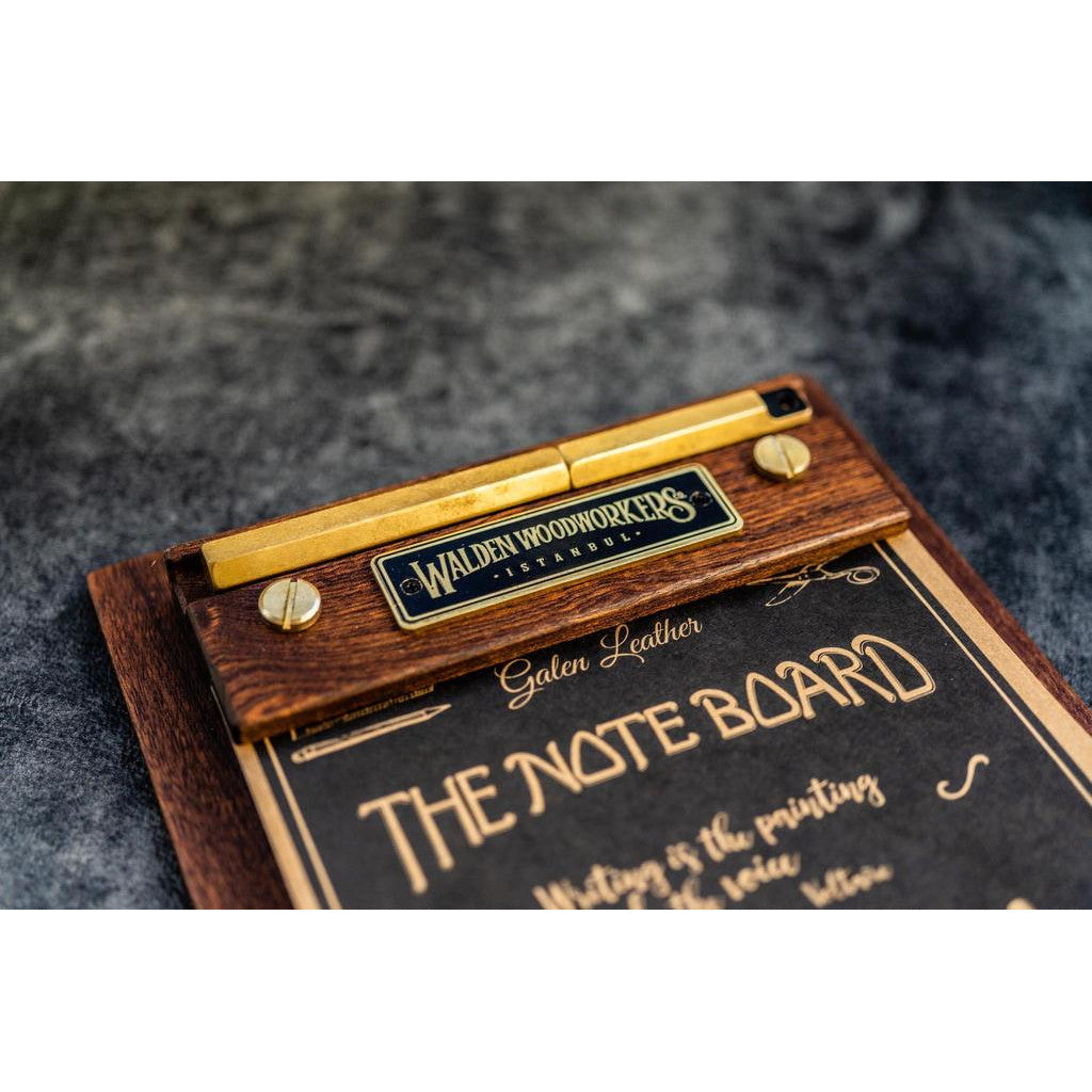 Galen Leather Note Board - Mahogany – Atlas Stationers