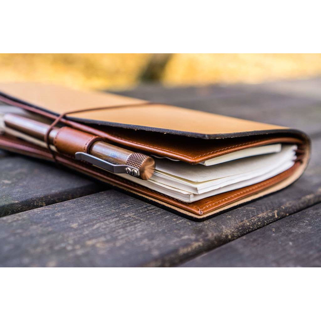 Galen Leather Traveler's Wallet Insert - Brown | Atlas Stationers.