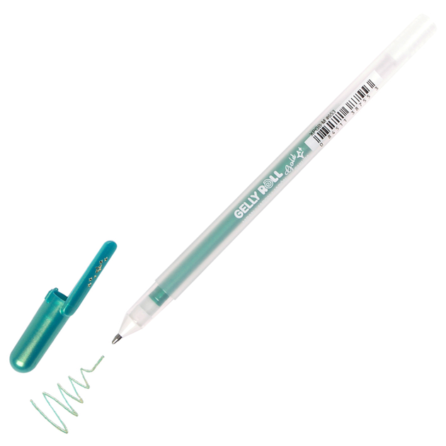 Gelly Roll Gold Shadow Gel Pen - Green | Atlas Stationers.