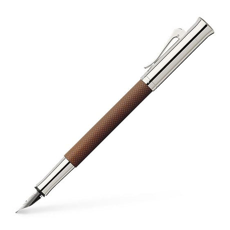 Graf von Faber-Castell Guilloche Fountain Pen - Cognac | Atlas Stationers.