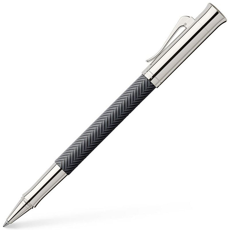 Graf von Faber-Castell Guilloche Rollerball Pen - Anthracite | Atlas Stationers.