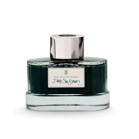 Graf von Faber-Castell - Deep Sea Green - 75ml Bottled Ink | Atlas Stationers.