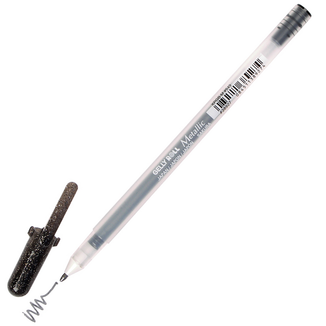 Gelly Roll Metallic Gel Pen - Black | Atlas Stationers.