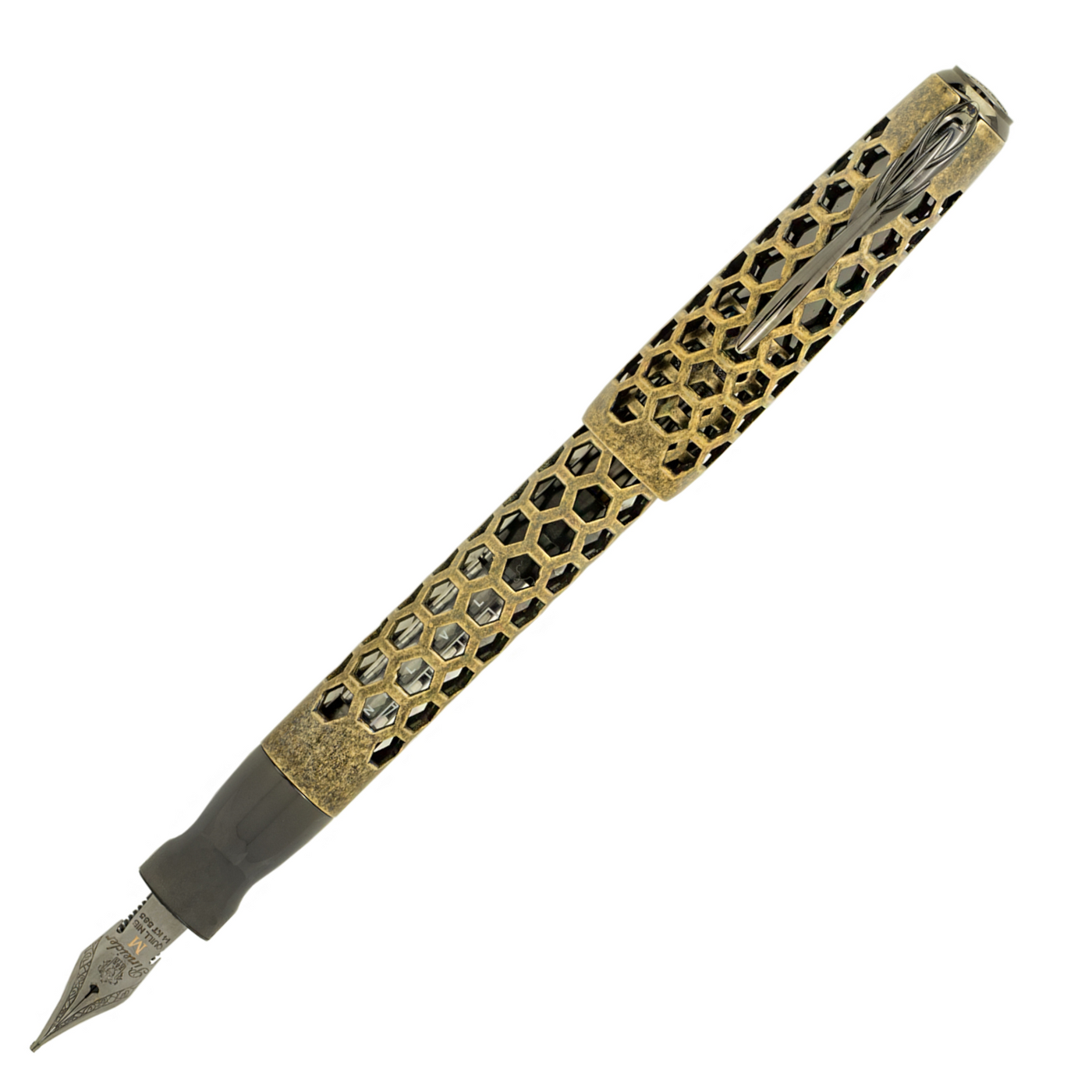 Pineider Honeycomb Fountain Pen - Bronze (Limited Edition)