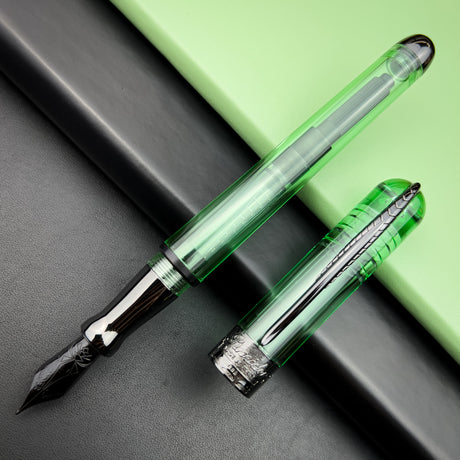 Pineider Avatar UR Demo Fountain Pen- Mint w/ Black Trim | Atlas Stationers.
