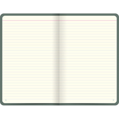 Letts Icon Hardcover Notebook - 5 1/8" x 7 7/8" - Ruled - Green | Atlas Stationers.