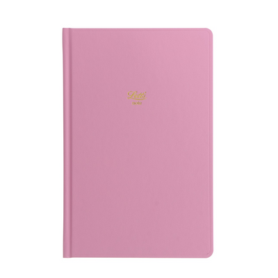 Letts Icon Hardcover Notebook - 5 1/8" x 7 7/8" - Ruled - Pink | Atlas Stationers.