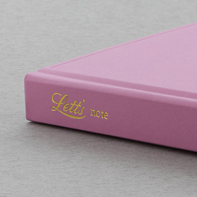 Letts Icon Hardcover Notebook - 5 1/8" x 7 7/8" - Ruled - Pink | Atlas Stationers.