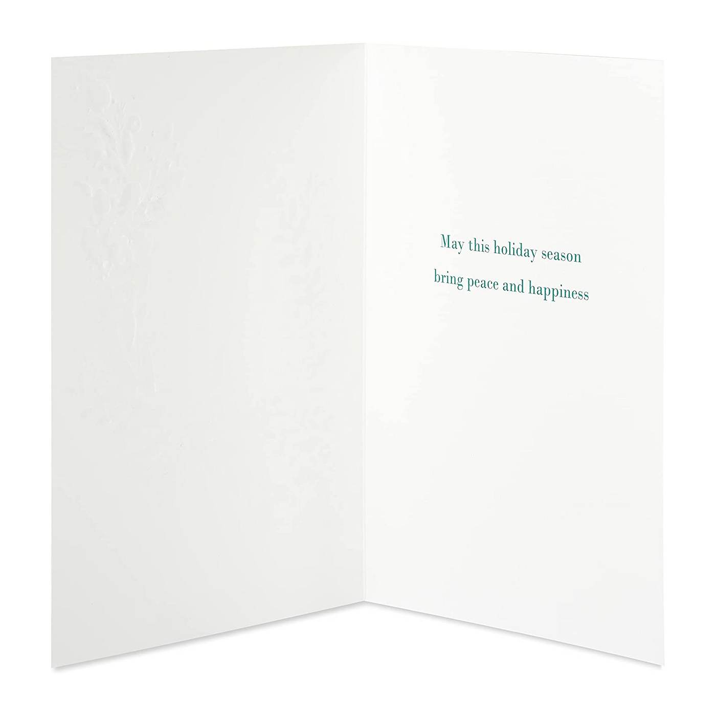 Papyrus Boxed Holiday Cards - Peace & Happiness Wreath | Atlas Stationers.