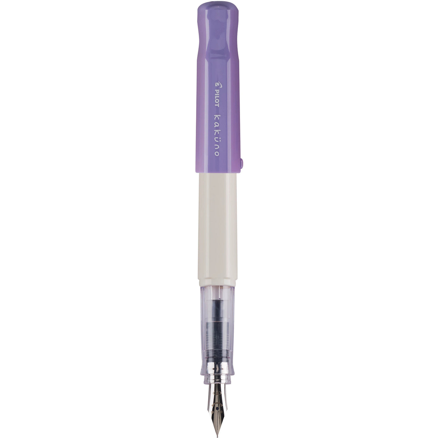 Pilot Kakuno Fountain Pen - White & Purple | Atlas Stationers.