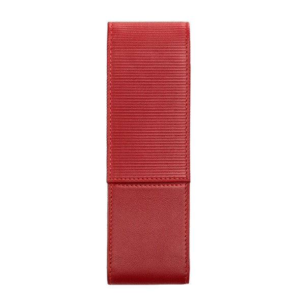 Lamy Nappa Leather Two Pen Pouch - Red | Atlas Stationers.