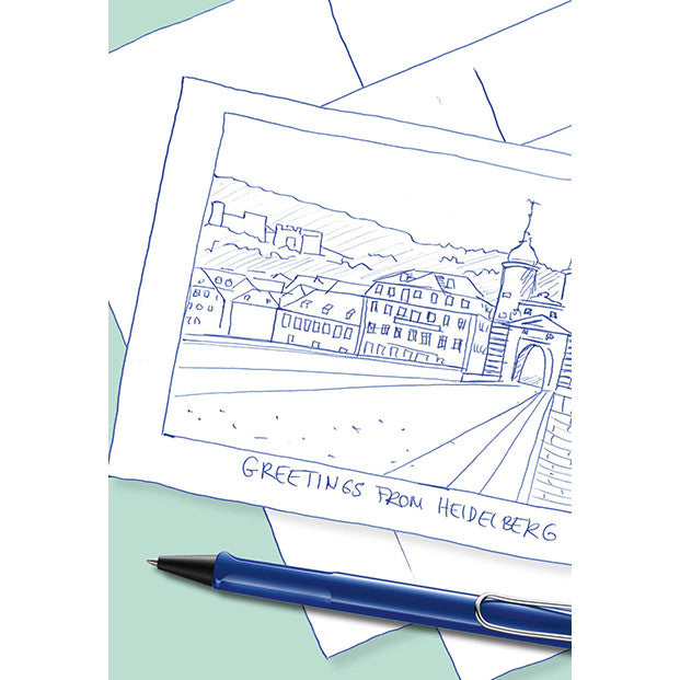 Lamy Safari Ballpoint Pen - Blue | Atlas Stationers.