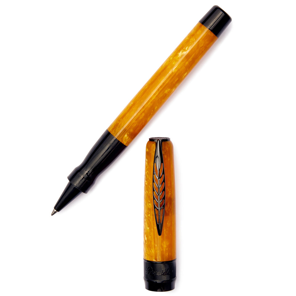 Pineider La Grande Bellezza Rocco Rollerball Pen - Yellow | Atlas Stationers.