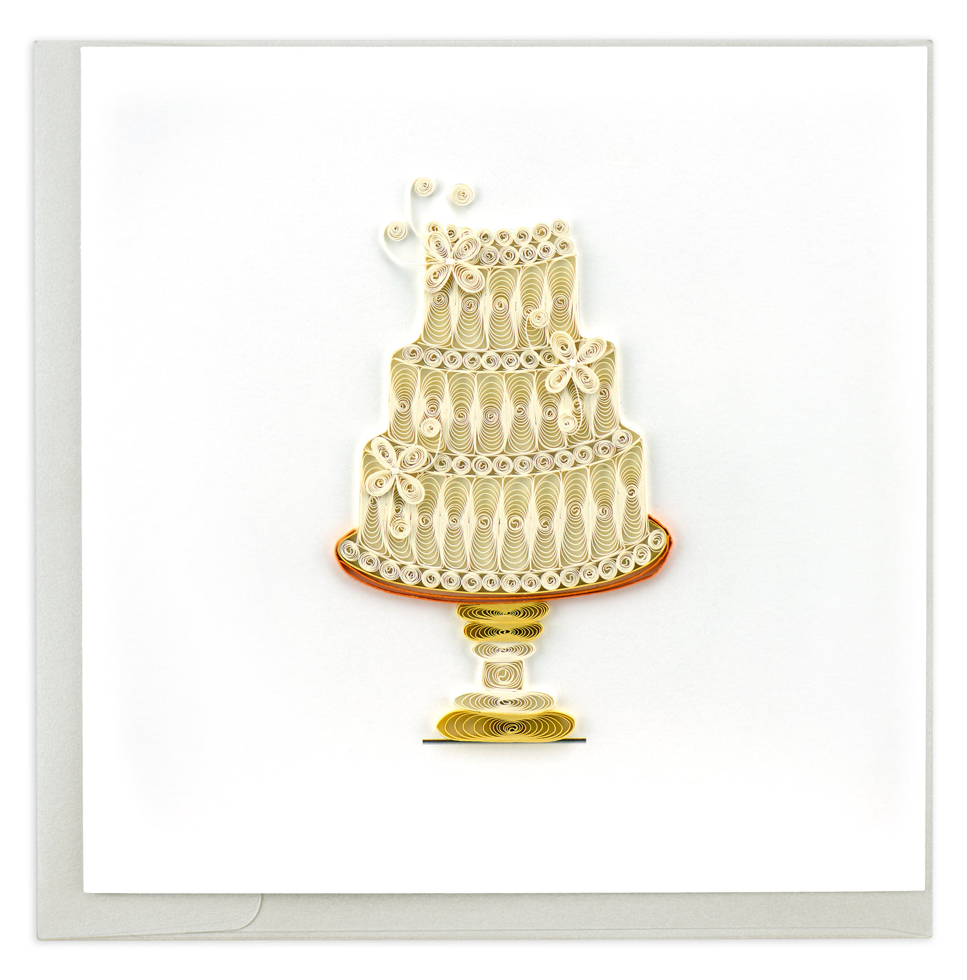 Quilled Wedding Cake Card | Atlas Stationers.