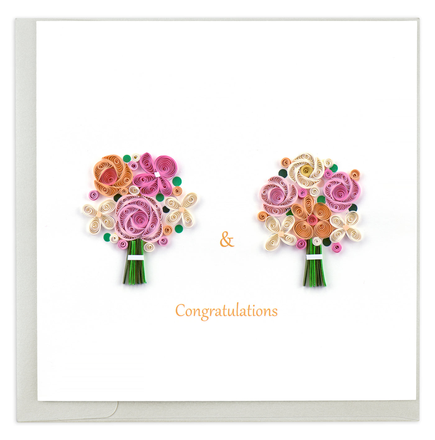 Quilled Two Brides Card | Atlas Stationers.