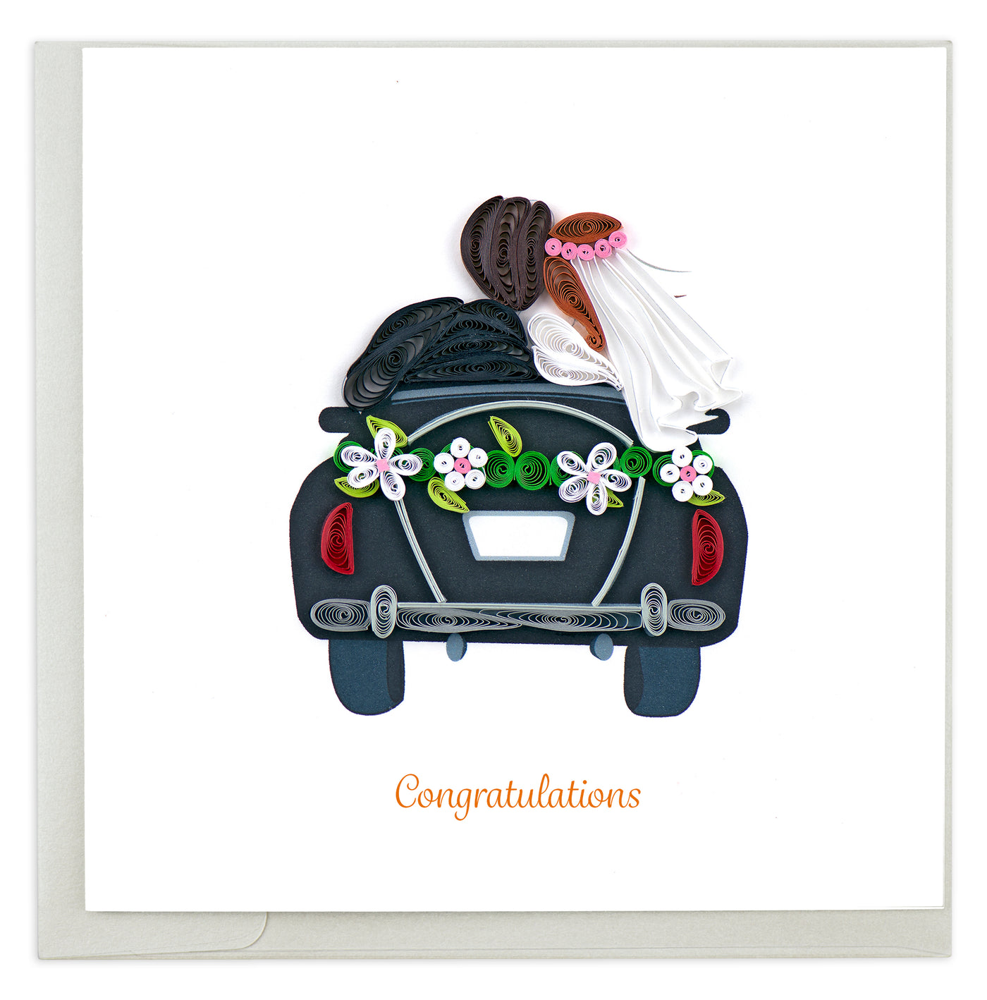 Quilled Just Married Card | Atlas Stationers.