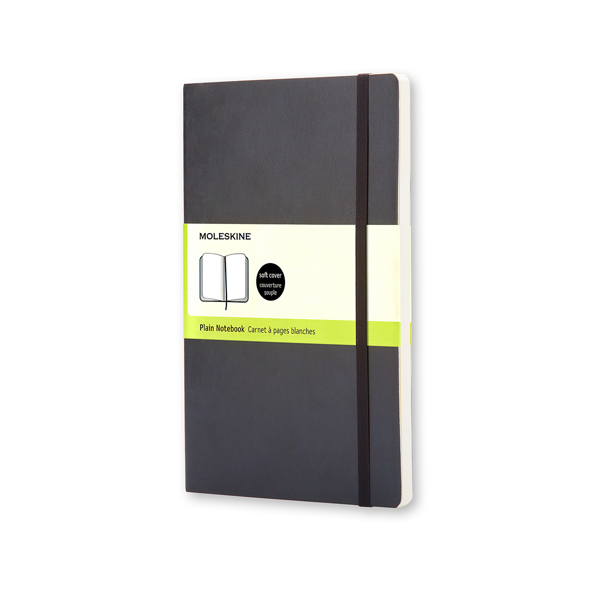 Moleskine Large Classic Soft Cover Notebook - Black - Plain | Atlas Stationers.