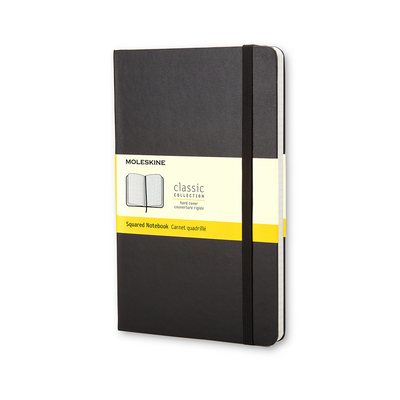 Moleskine Large Classic Hard Cover Notebook - Black - Squared | Atlas Stationers.