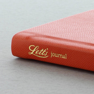 Letts Legacy Hardcover Notebook - 5 1/8" x 7 7/8" - Dot Grid - Orange | Atlas Stationers.