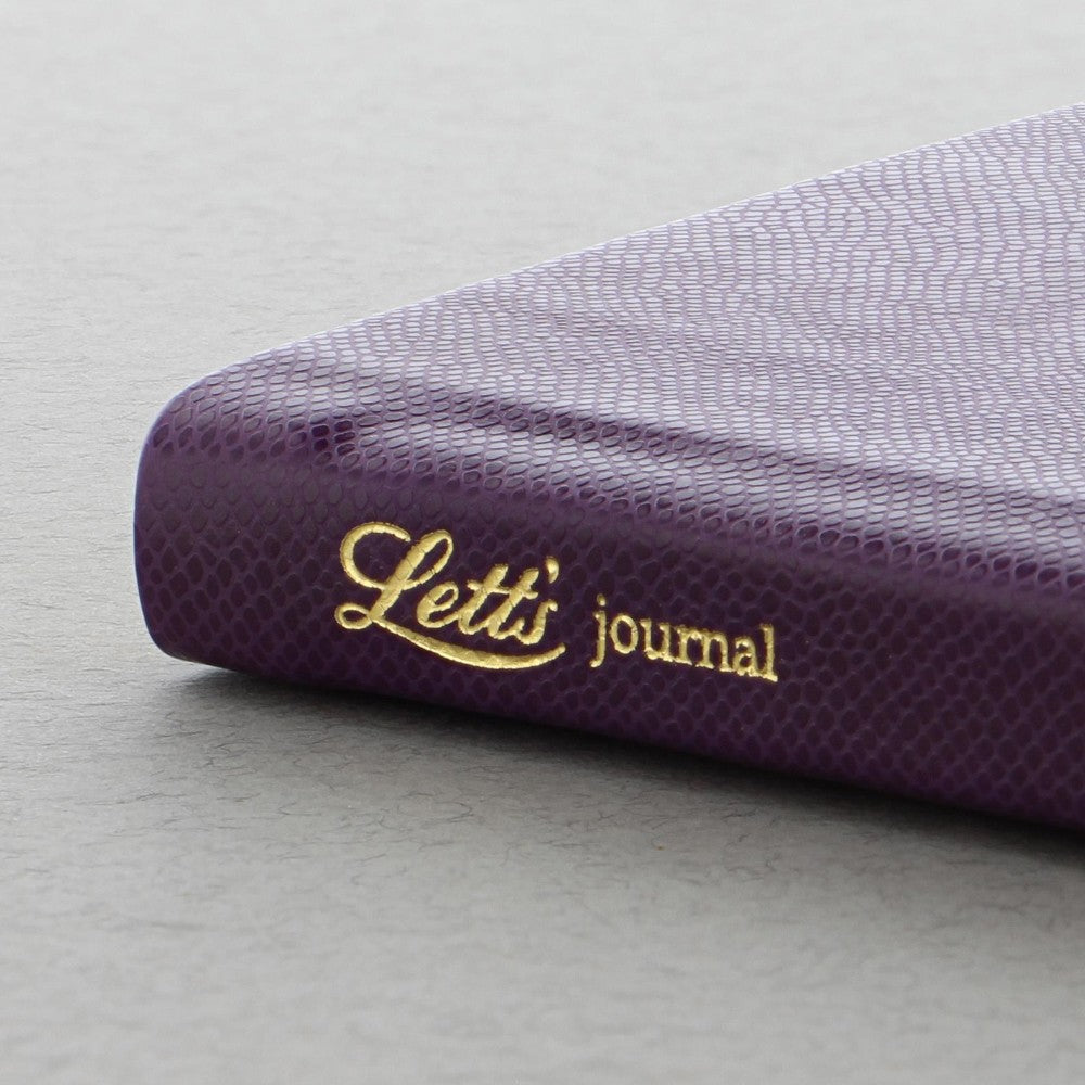 Letts Legacy Hardcover Notebook - 5 1/8" x 7 7/8" - Dot Grid - Purple | Atlas Stationers.