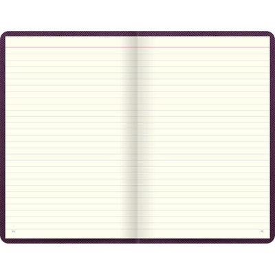 Letts Legacy Hardcover Notebook - 5 1/8" x 7 7/8" - Ruled - Purple | Atlas Stationers.