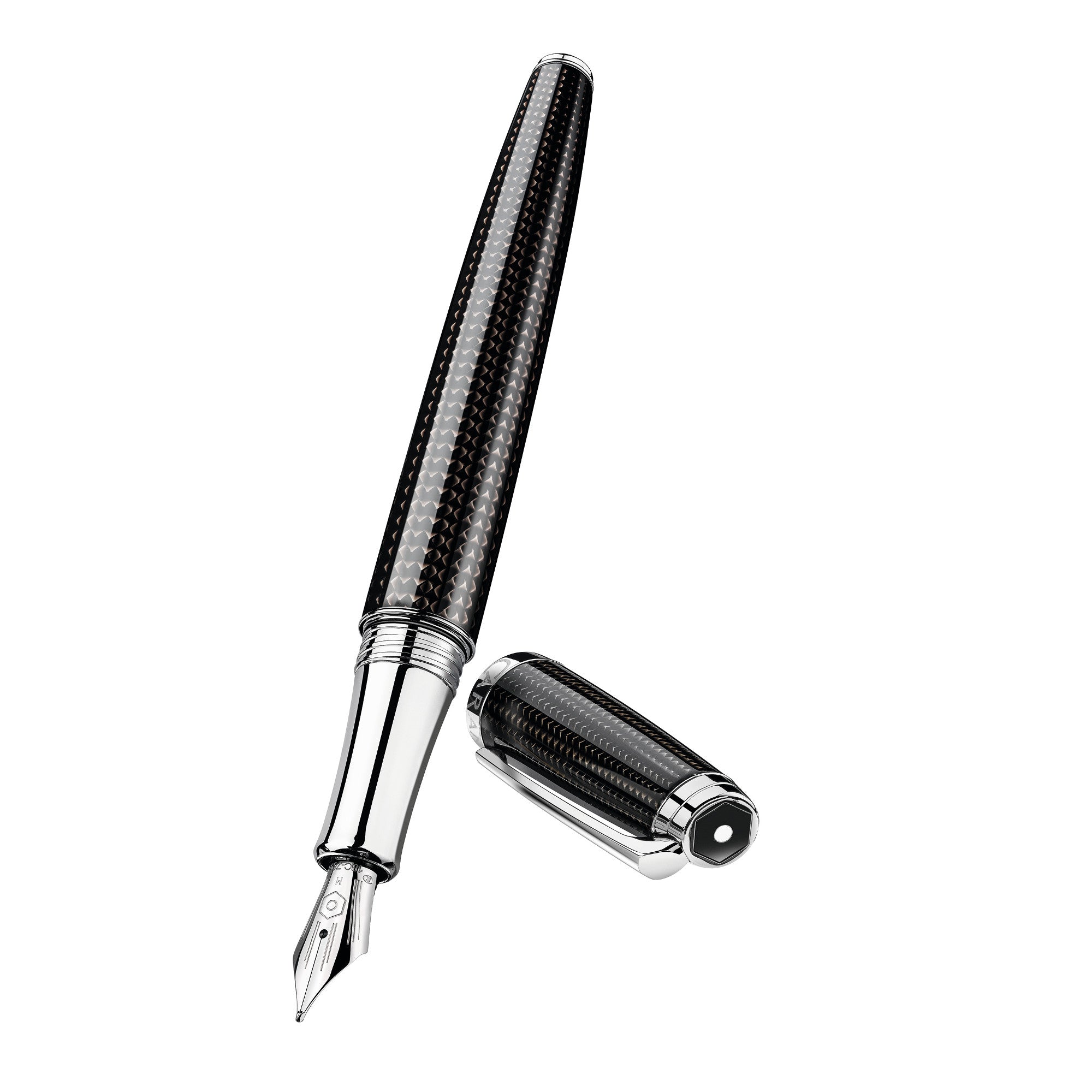 Caran d'Ache LÉMAN Fountain Pen - De Nuit w/ Silver Trim – Atlas