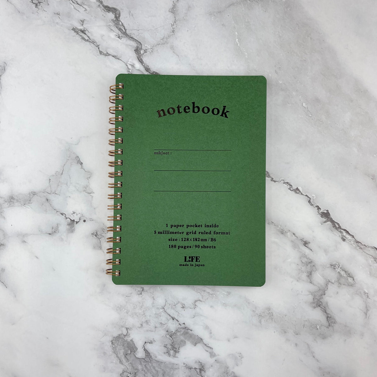 Lifeed Notebook Life Pocket Notebook - B6 - Grid – Atlas Stationers