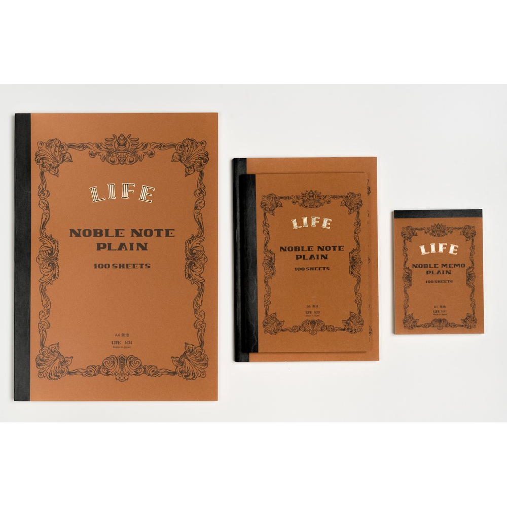Life Noble Notebook - Brown - Blank - A5 | Atlas Stationers