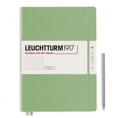 Leuchtturm A4+ Master Slim Hardcover Notebook - Sage - Dot Grid | Atlas Stationers.