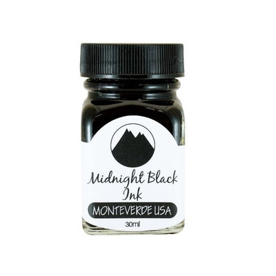 Monteverde Midnight Black - 30ml Bottled Ink | Atlas Stationers.
