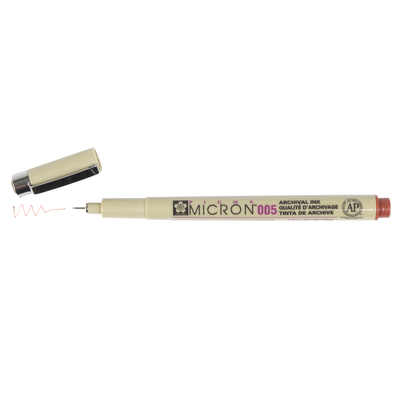 Pigma Micron 005 .2mm Pen - Brown | Atlas Stationers.
