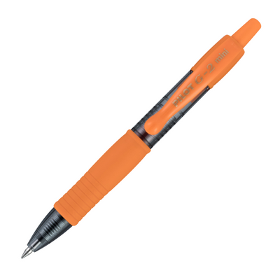 Pilot G2 Gel Pen Mini - Orange | Atlas Stationers.