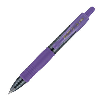Pilot G2 Gel Pen Mini - Purple | Atlas Stationers.