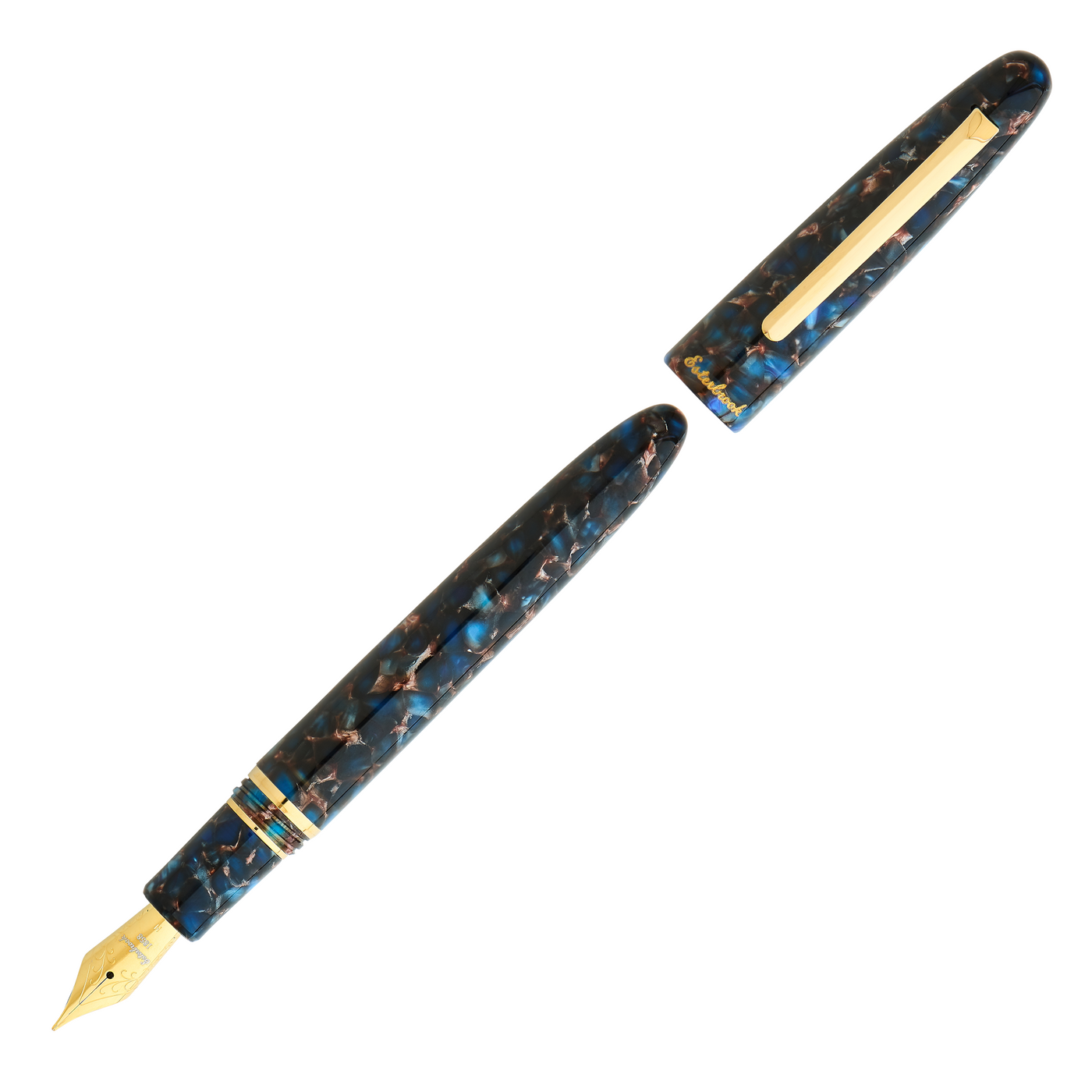 Esterbrook Estie Fountain Pen - Nouveau Blue w/ Gold Trim | Atlas Stationers.