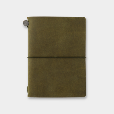 Traveler's Leather Notebook - Passport Size - Olive