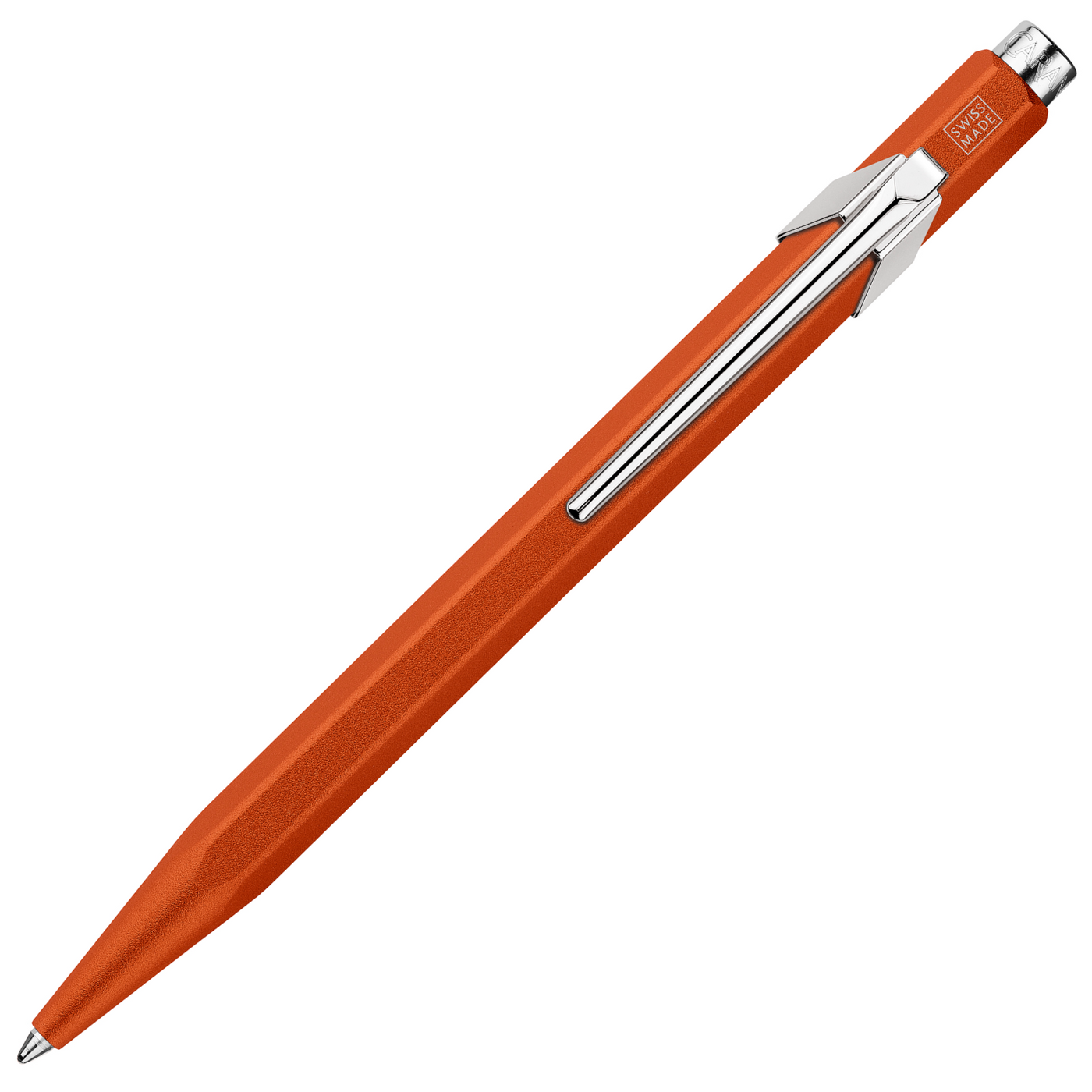 Caran d'Ache 849 Colormat-X Ballpoint Pen - Orange | Atlas Stationers.