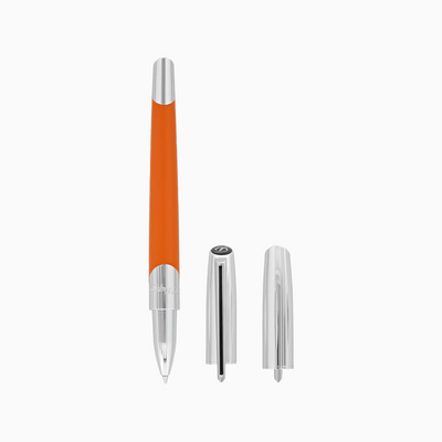 S.T. Dupont Defi Millennium Rollerball Pen - Matte Orange | Atlas Stationers.