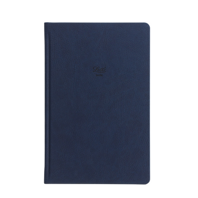 Letts Origins Hardcover Notebook - 5 1/8" x 7 7/8" - Dot Grid - Navy | Atlas Stationers.