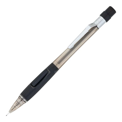 Pentel Quicker Clicker Mechanical Pencil - Transparent Black | Atlas Stationers.