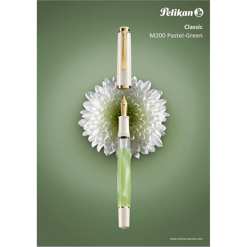 Pelikan Classic M200 Fountain Pen - Pastel-Green Special Edition | Atlas Stationers.