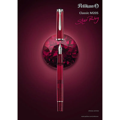 Pelikan Classic M205 Fountain Pen - Star Ruby Special Edition | Atlas Stationers.
