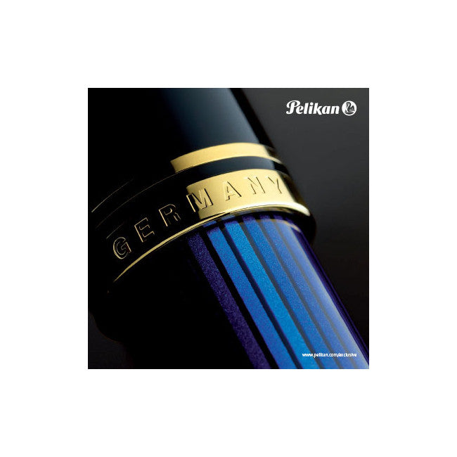 Pelikan Souveran M800 Fountain Pen - Black-Blue | Atlas Stationers.
