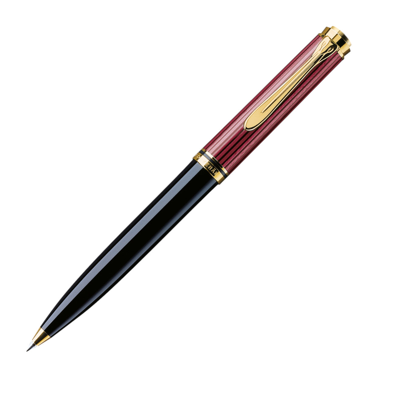 Pelikan Souveran K600 Ballpoint Pen - Black-Red | Atlas Stationers.