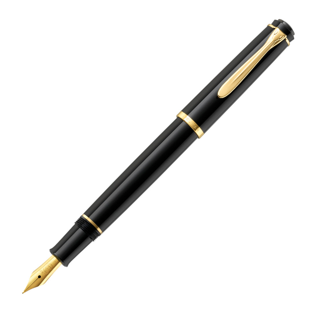 Pelikan Classic P200 Fountain Pen - Black w/ Gold Trim | Atlas Stationers.