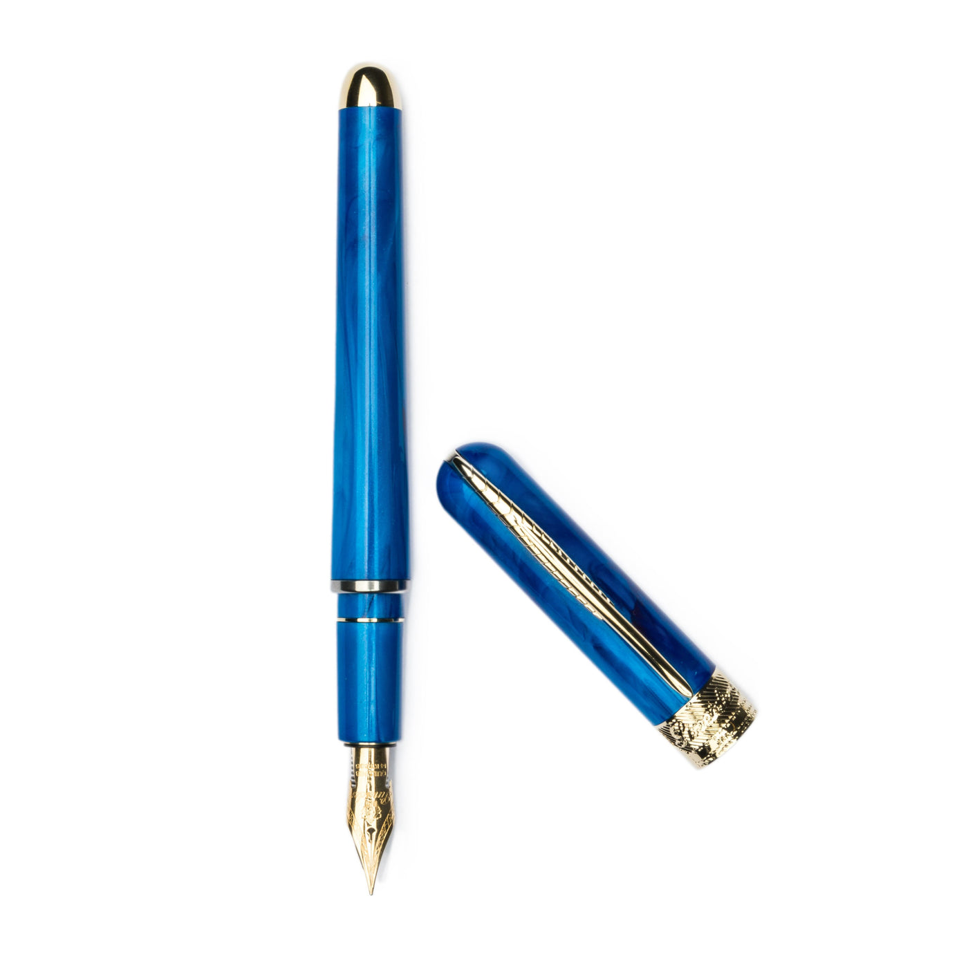 Pineider Avatar UR Deluxe Fountain Pen - Neptune Blue | Atlas Stationers.