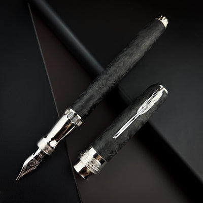 Pineider Forged Carbon Fountain Pen - Limited Edition | Atlas Stationers.