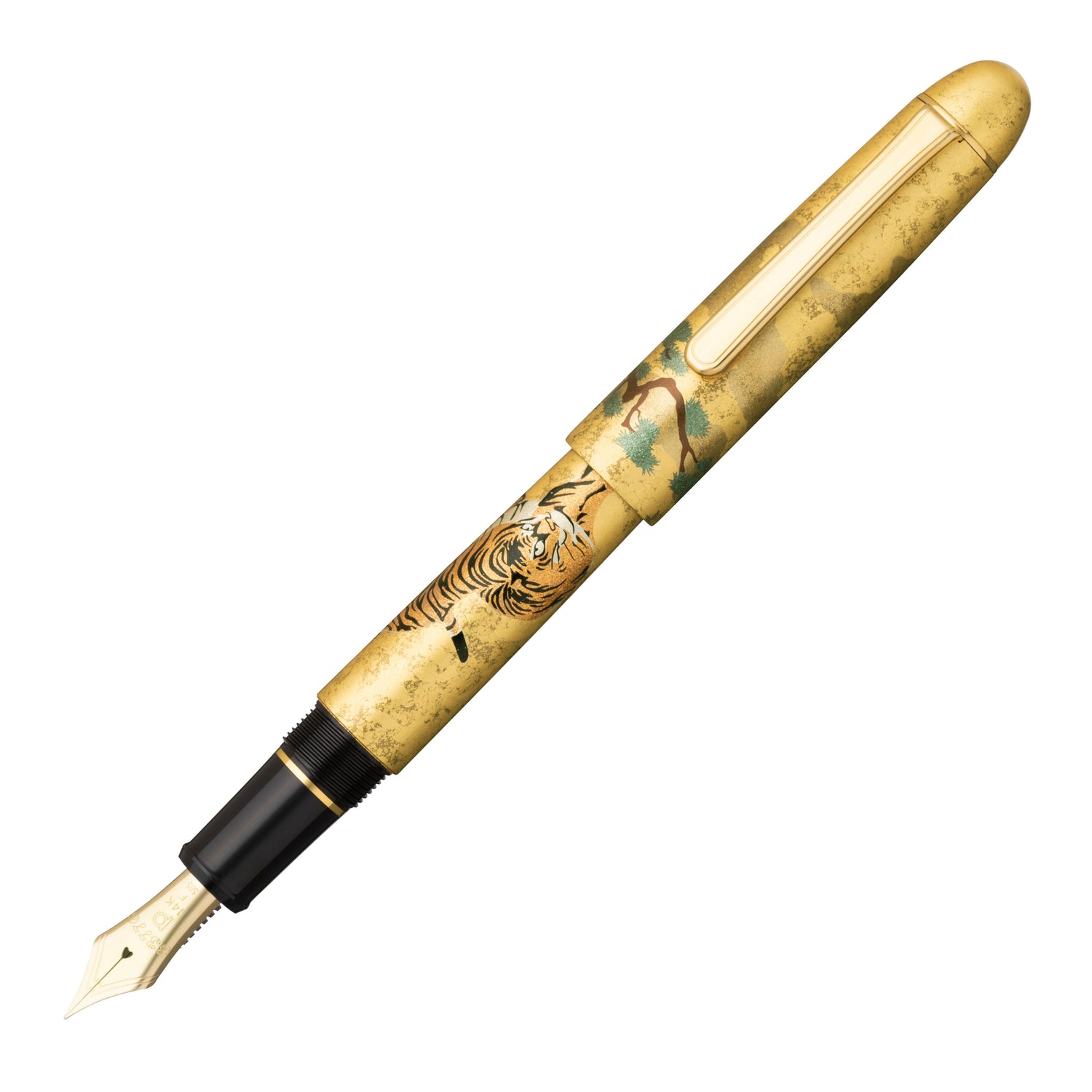 Platinum #3776 Century Maki-e Fountain Pen Matsu-Tora PNB-35000H#55-2 Fountain Pen