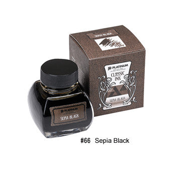 Platinum Sepia Black - 60ml Bottled Ink | Atlas Stationers.