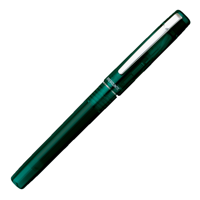 Platinum Prefounte Fountain Pen - Dark Emerald | Atlas Stationers.